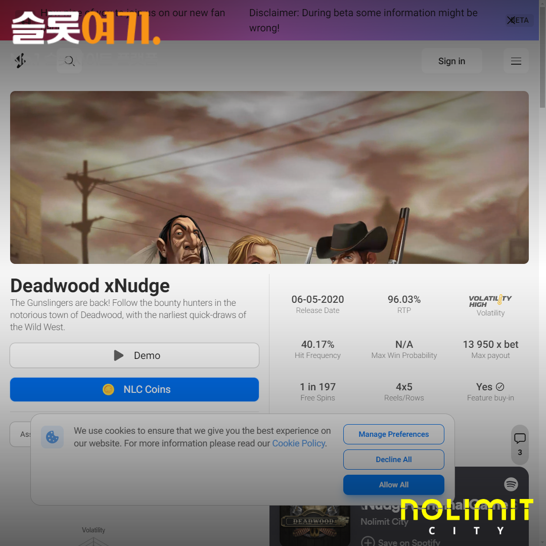 Nolimit City [Dead Wood]
