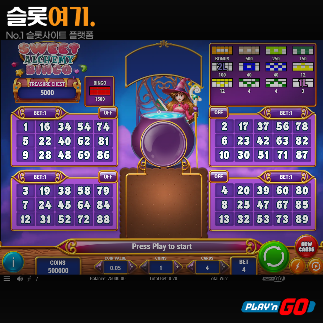 Play'n Go [Sweet Alchemy Bingo]
