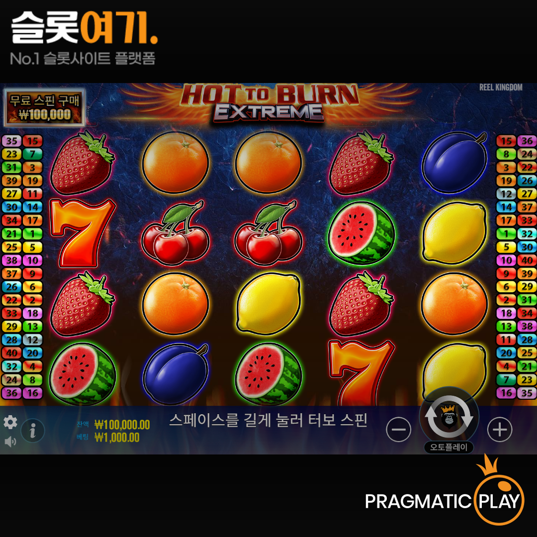 Read more about the article 핫 투 번 익스트림(Hot to Burn Extreme) – 프라그마틱 플레이