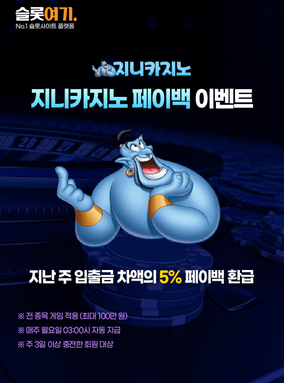 Genie Casino Cashback Event
