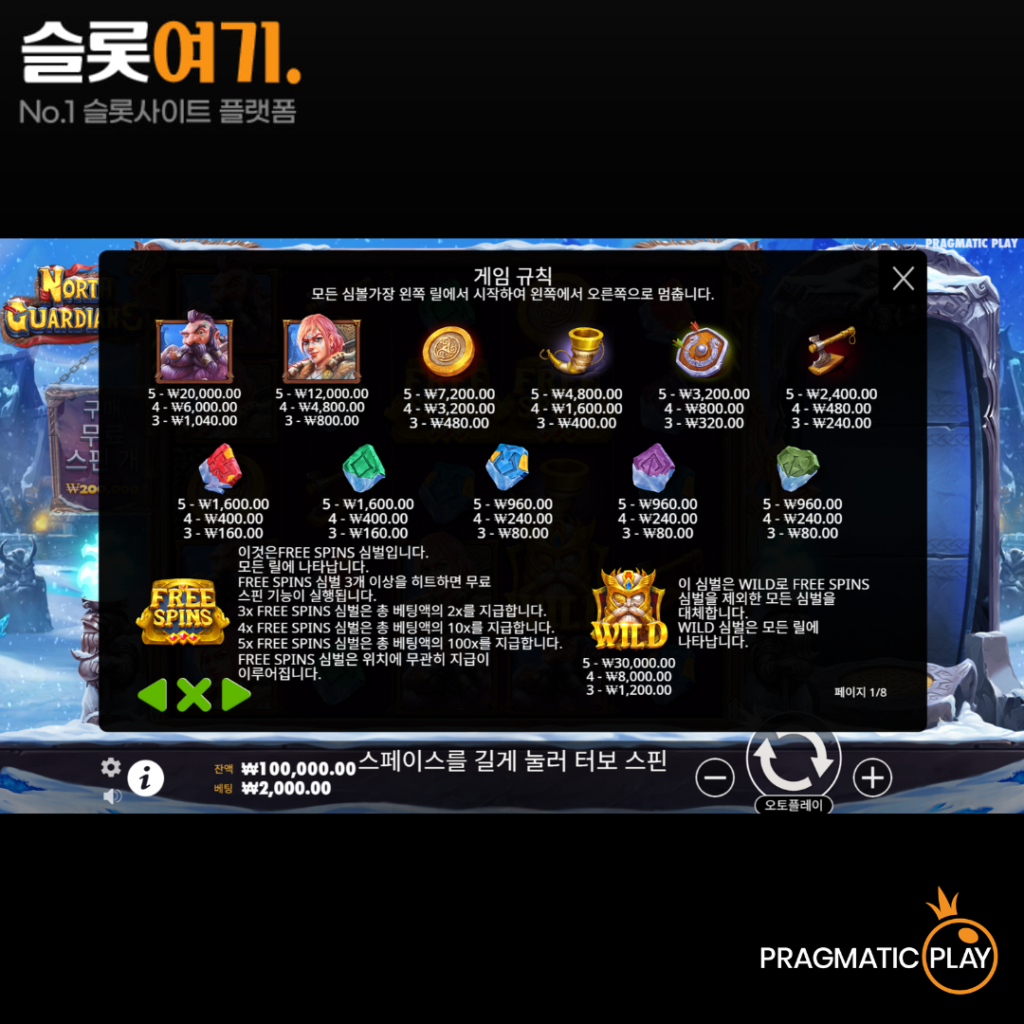 노스 가디언즈 게임 비주얼