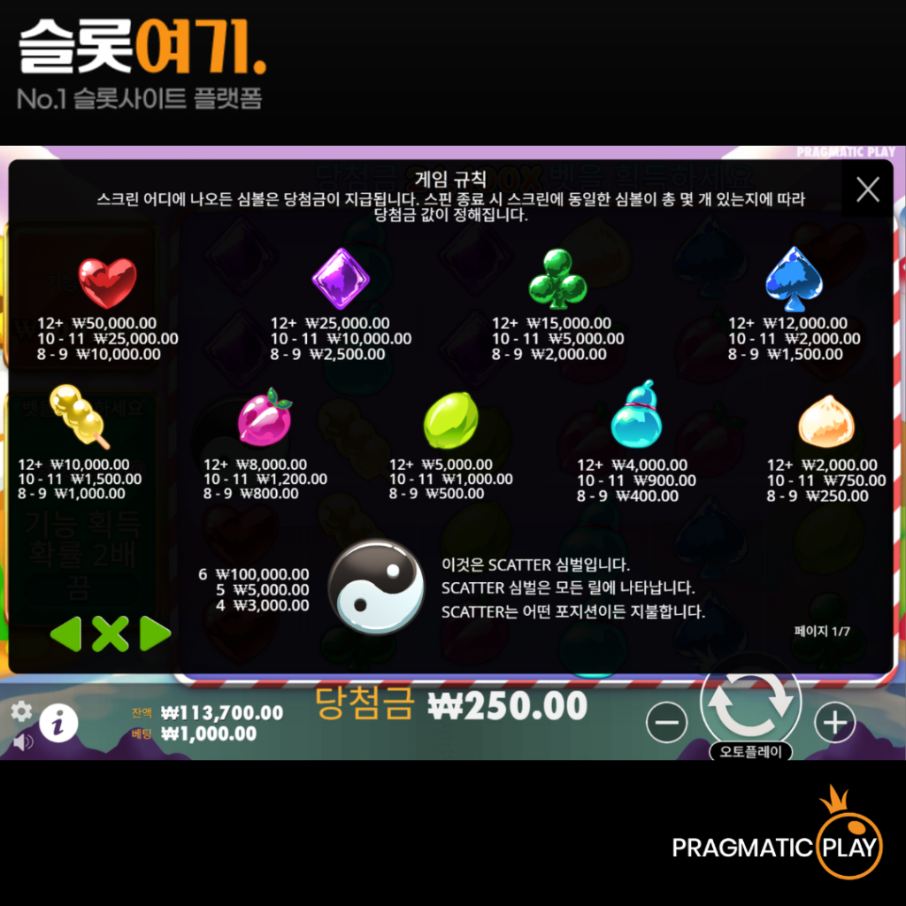 캔디 빌리지 게임 비주얼
