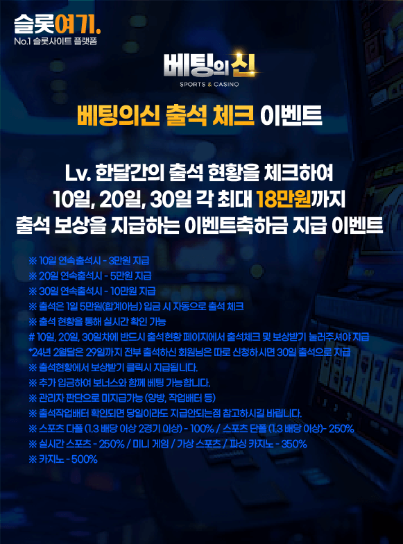 Wager Attendance Check Event
