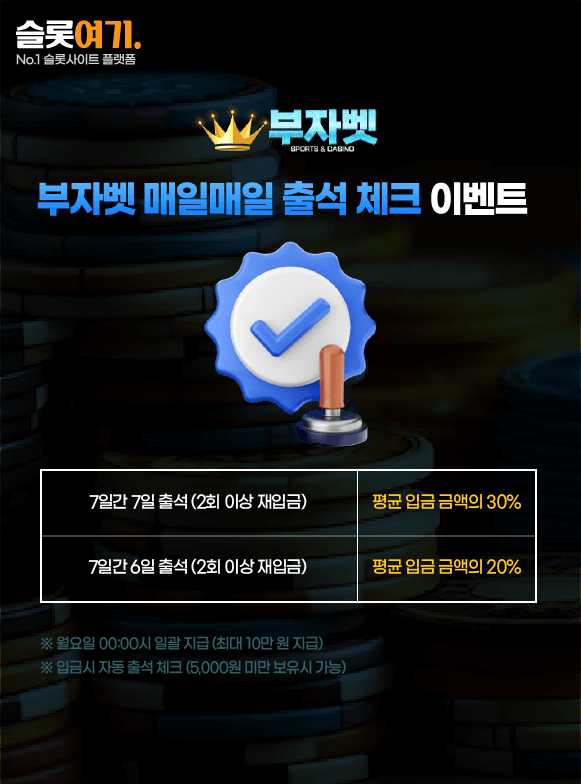 Daily attendance check event