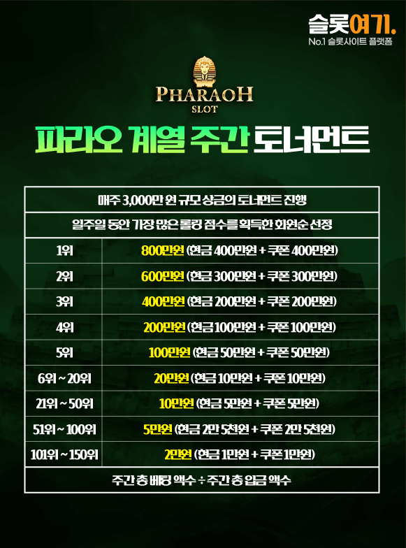 파라오 계열 주간 토너먼트