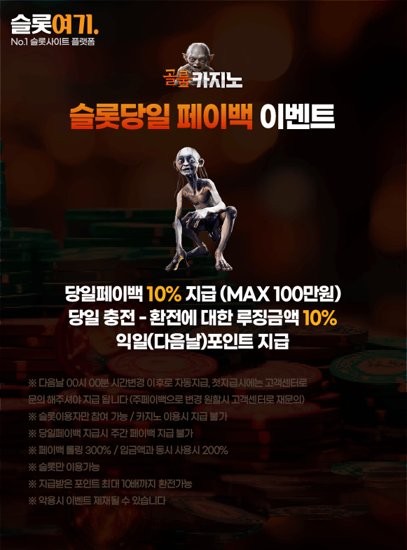 Slot Same-Day Payback Events