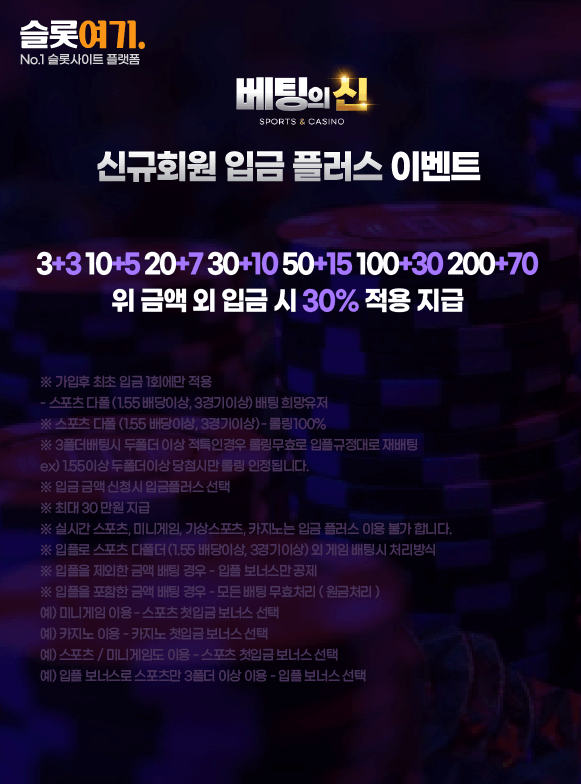 New Member Deposit Plus Event 1
