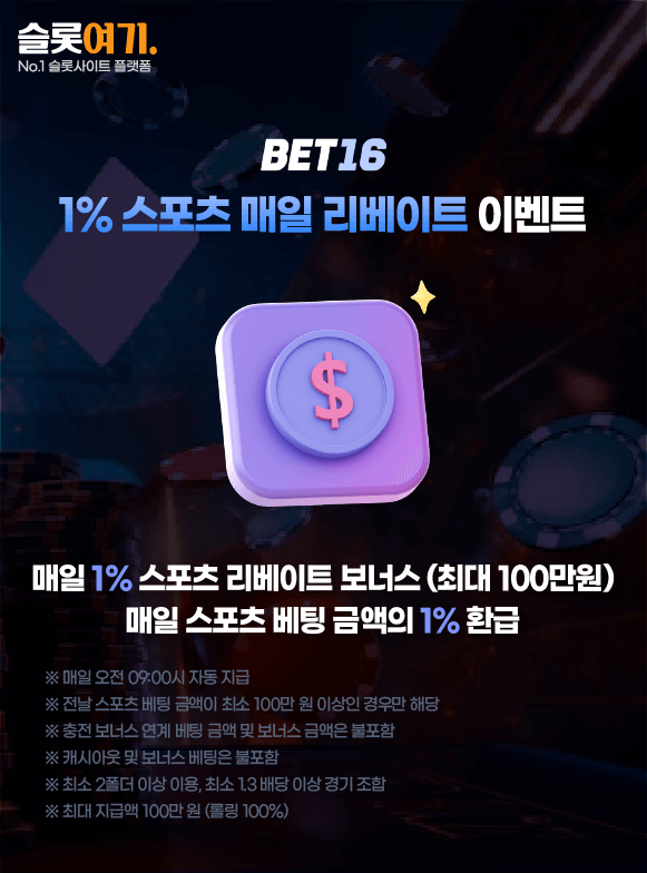 1% Sports Daily Rebate Event