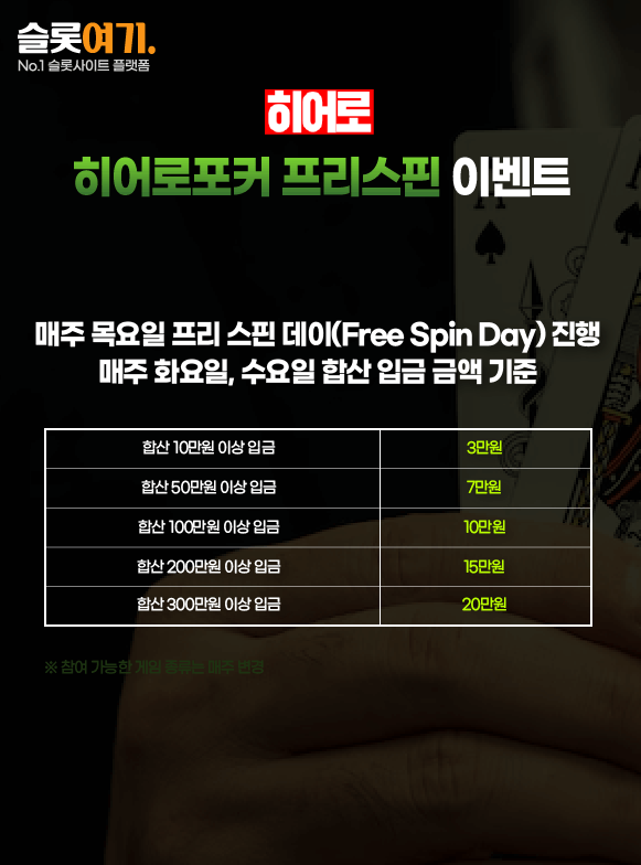 HeroPoker Free Spins Event