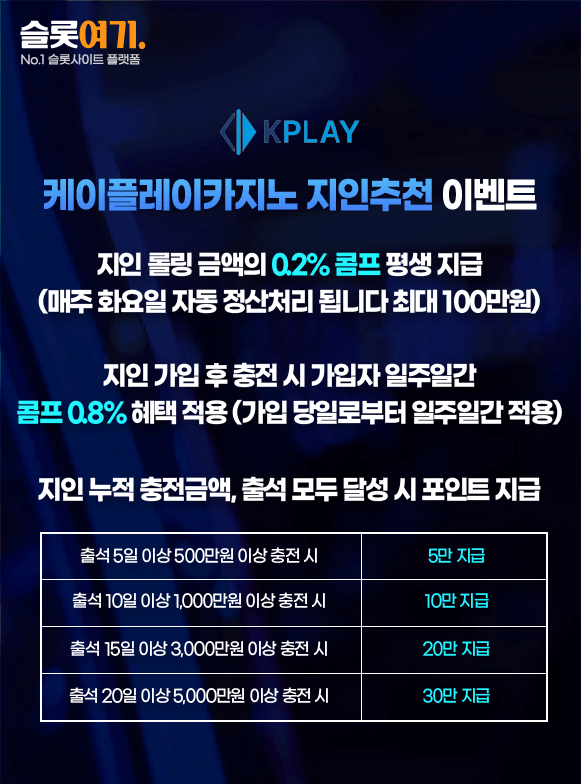 K-Play Casino Refer-a-Friend Event 1