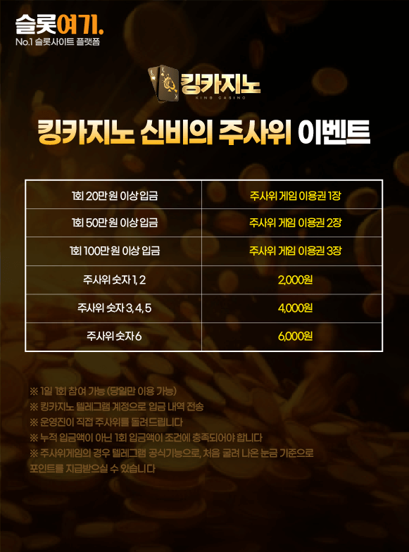 신비의 주사위 이벤트