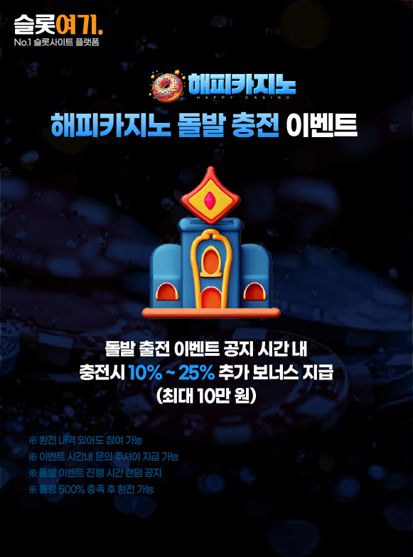 Happy Casino Sudden Recharge Event