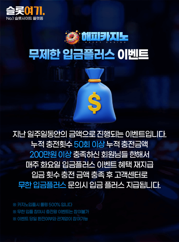 Unlimited deposits plus events