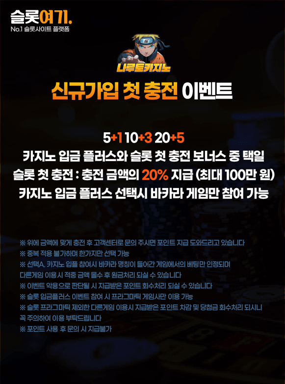 Naruto Casino New Signup First Top Up Event