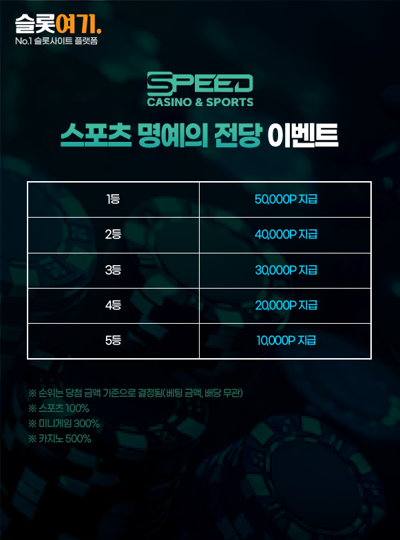 스포츠 명예의 전당 이벤트 안내 이미지